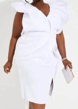 Load image into Gallery viewer, Plus Size Neoprene Bodycon Dress